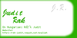 judit rak business card